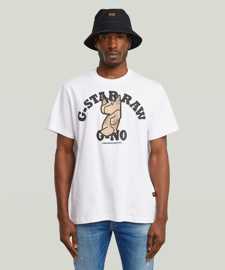 ライトオン(Right-on)のG-Star RAW(ジースターロー)「G-NO Loose GR T」ルーズＴシャツ ホワイト(0090)
