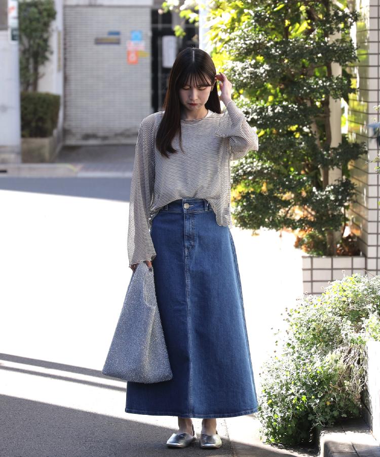 ライトオン(Right-on)のHONEYSUCKLE ROSE(ハニーサックルローズ)シアーボーダーレイヤードTシャツ5