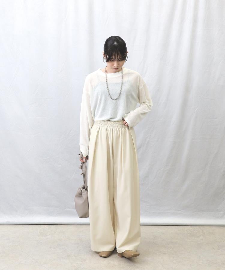 ライトオン(Right-on)のHONEYSUCKLE ROSE(ハニーサックルローズ)シアースラブ長袖Ｔシャツ5