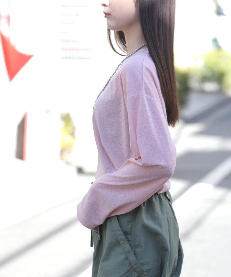 ライトオン(Right-on)のHONEYSUCKLE ROSE(ハニーサックルローズ)シアースラブ長袖Ｔシャツ9