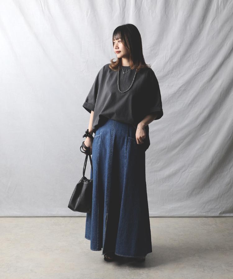 ライトオン(Right-on)のHONEYSUCKLE ROSE(ハニーサックルローズ)「ミニミニテリー」コクーンシルエットドルマンＴシャツ3