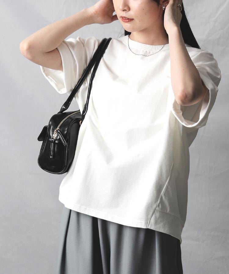 ライトオン(Right-on)のHONEYSUCKLE ROSE(ハニーサックルローズ)「ミニミニテリー」コクーンシルエットドルマンＴシャツ8