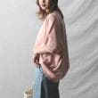 ライトオン(Right-on)のHONEYSUCKLE ROSE(ハニーサックルローズ)「ミニミニテリー」コクーンシルエットドルマンＴシャツ ピンク(0043)