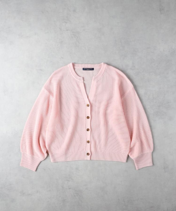 ライトオン(Right-on)のHONEYSUCKLE ROSE(ハニーサックルローズ)ワッフルニットカーディガン12