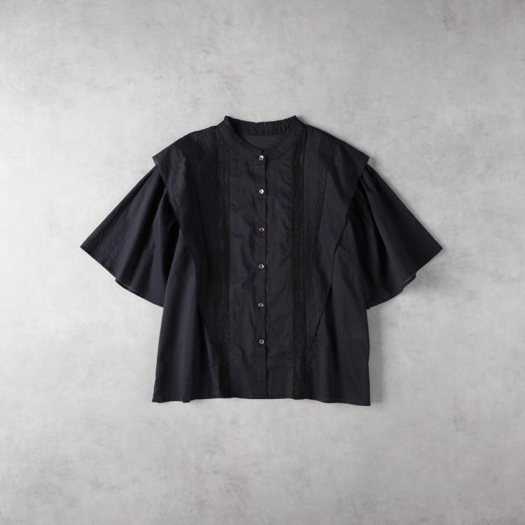 ライトオン(Right-on)のHONEYSUCKLE ROSE(ハニーサックルローズ)半袖レースブラウス シャツ・ブラウス