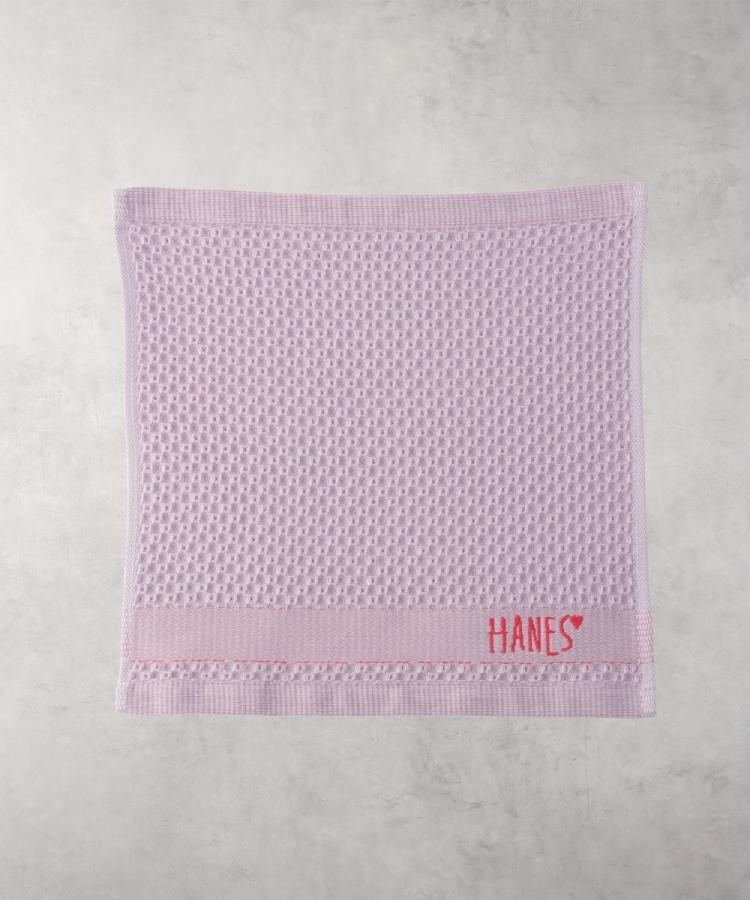 ライトオン(Right-on)のHANES(ヘインズ)カラーワッフルミニタオル ライラック(0081)