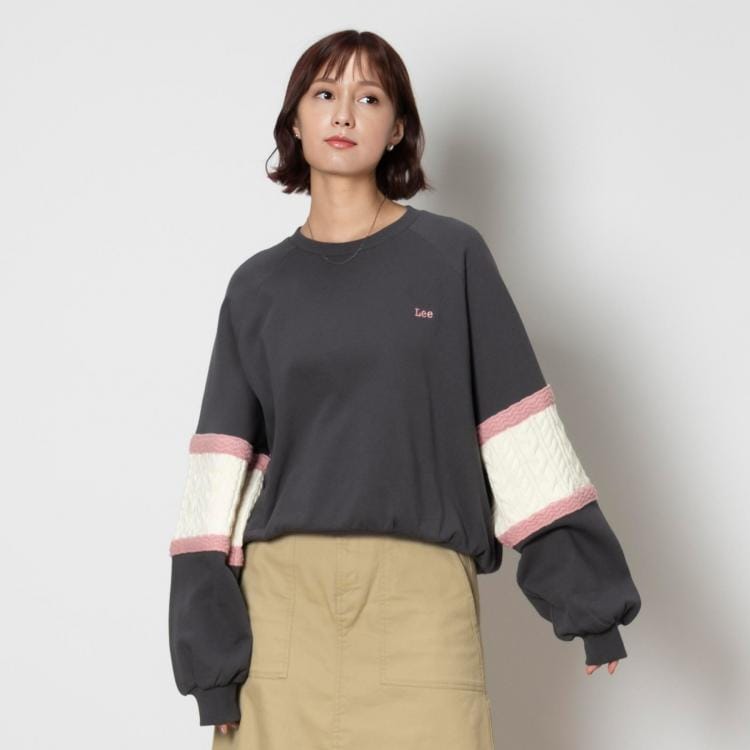 ライトオン(Right-on)のLee(リー)ニット切替スウェット スウェット・トレーナー