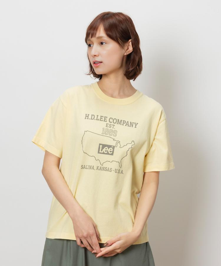 ライトオン(Right-on)のLee(リー)プリントTシャツ イエロー(0055)