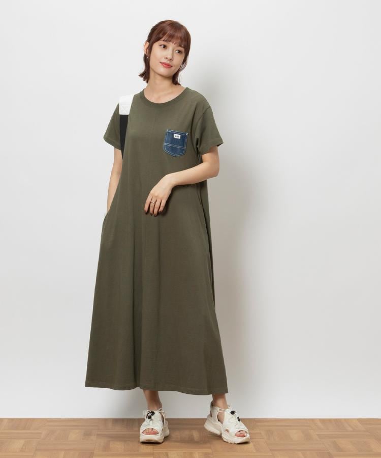Lee(リー)デニムポケットワンピース(Tシャツ) | Right-on Lee(リー)デニムポケットワンピース(Tシャツ) | Right-on