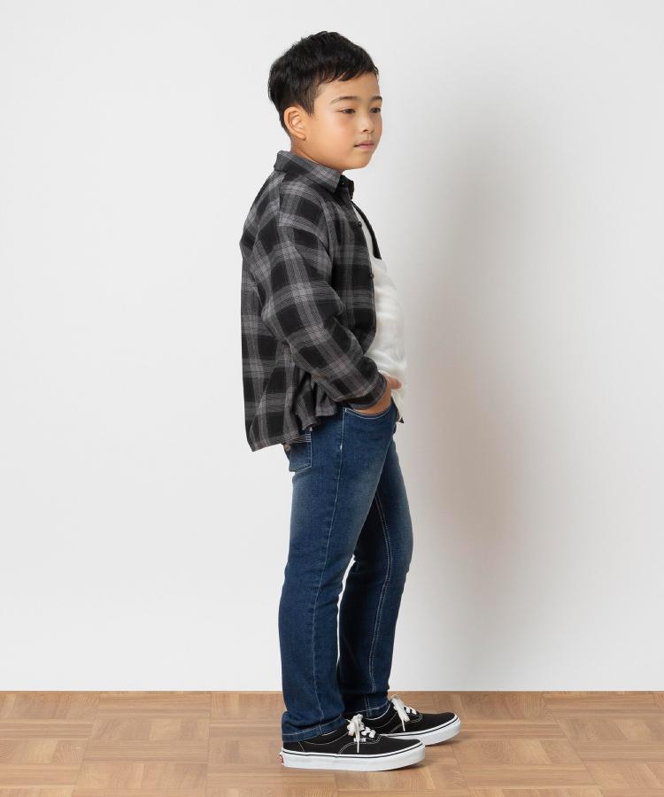 ライトオン(Right-on)のMPS(エムピーエス)【ウェストゆったり】タイトストレートデニムパンツ5