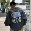 ライトオン(Right-on)のBEN DAVIS(ベンデイビス)バックプリントスウェット ダークグレー(0097)
