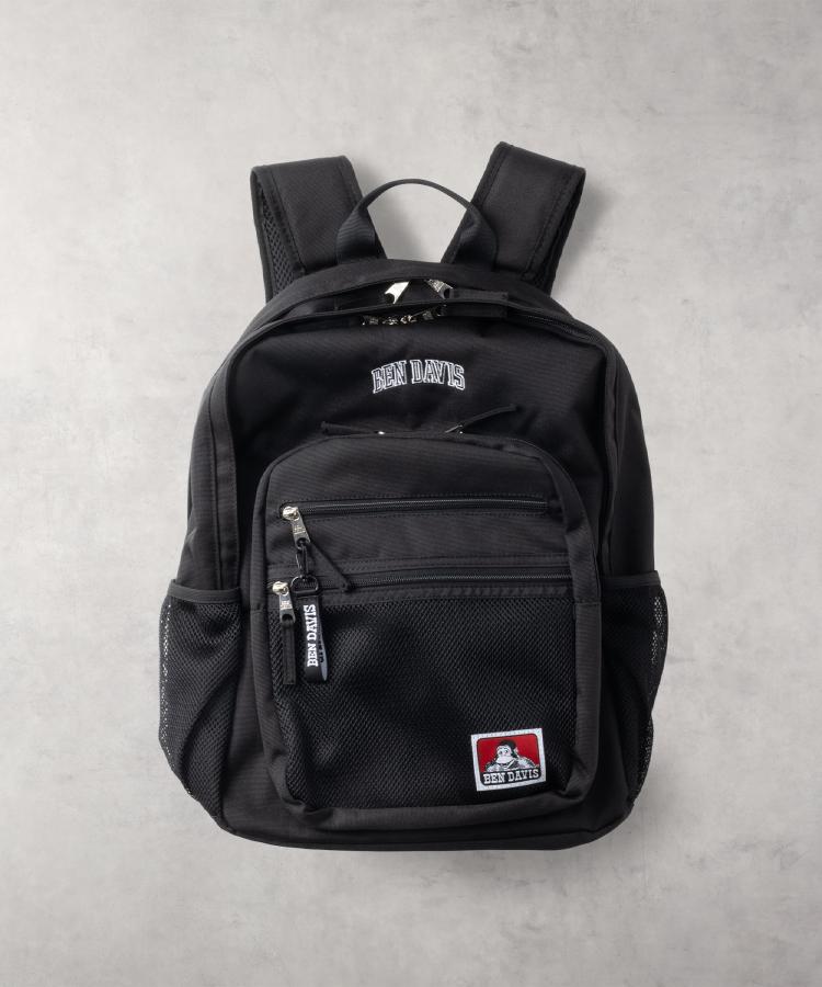 ライトオン(Right-on)のBEN DAVIS(ベンデイビス)「MESH XL-PACK CL 」バックパック/30L ブラック(0099)
