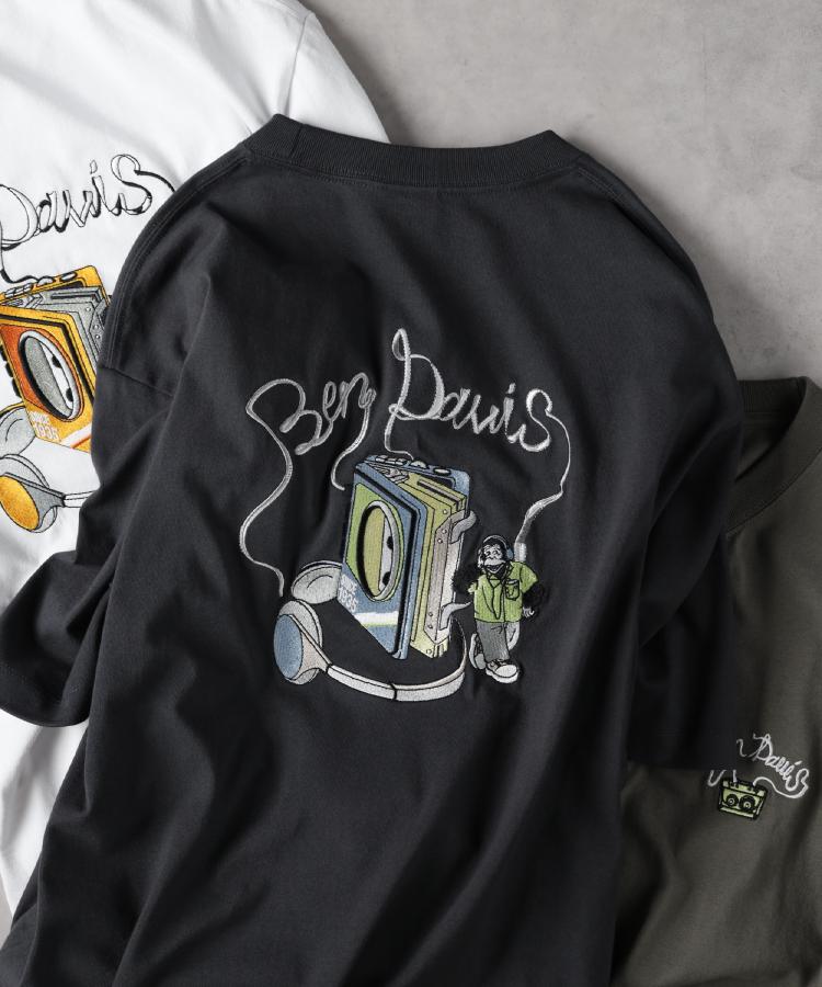ライトオン(Right-on)のBEN DAVIS(ベンデイビス)ＣＡＳＳＥＴＴＥ　ＴＥＥ ダークグレー(0097)