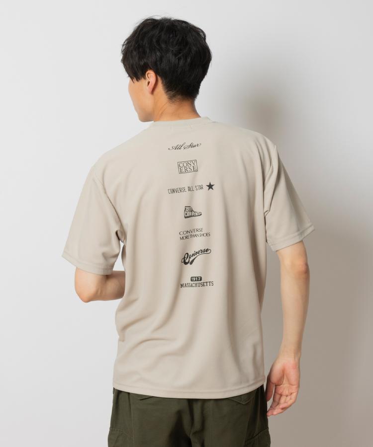 ライトオン(Right-on)のCONVERSE(コンバース)【吸水速乾】プリントTシャツ ベージュ(0075)