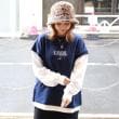 ライトオン(Right-on)のKANGOL(カンゴール)フェイクレイヤードベスト ネイビー(0019)