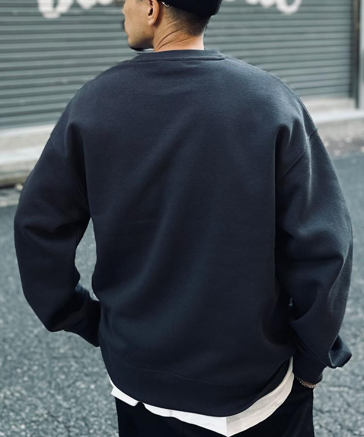 ライトオン(Right-on)のRefurbish(リファービッシュ)【WEB限定】裏起毛デザインクルーネックスウェット1