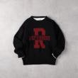 ライトオン(Right-on)のRefurbish(リファービッシュ)レイヤードジャガードニット ブラック(0099)