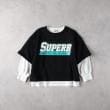 ライトオン(Right-on)のRefurbish(リファービッシュ)レイヤード長袖Ｔシャツ1