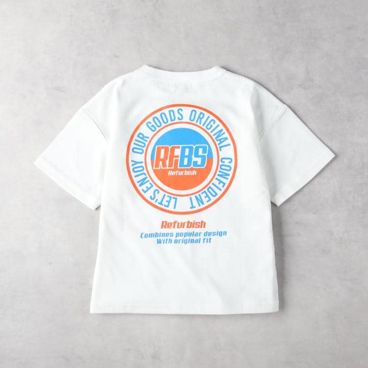 ライトオン(Right-on)のRefurbish(リファービッシュ)サークルバックプリントＴシャツ Ｔシャツ