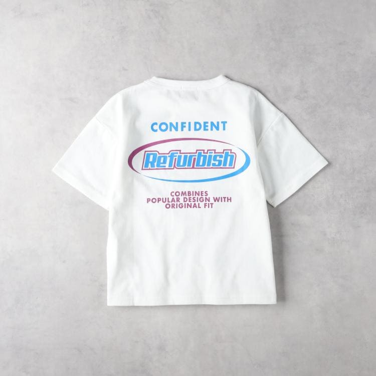 ライトオン(Right-on)のRefurbish(リファービッシュ)グラフィックバックプリントTシャツ Ｔシャツ