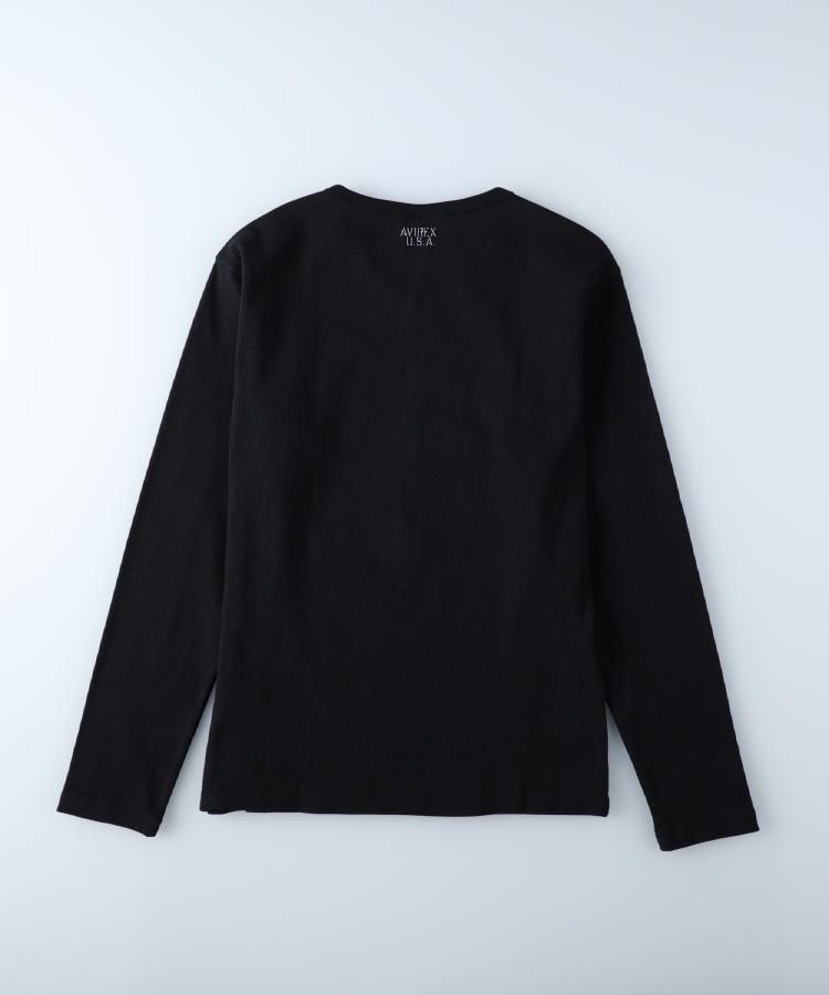 ライトオン(Right-on)のAVIREX(アビレックス)テレコVネック長袖Tシャツ1