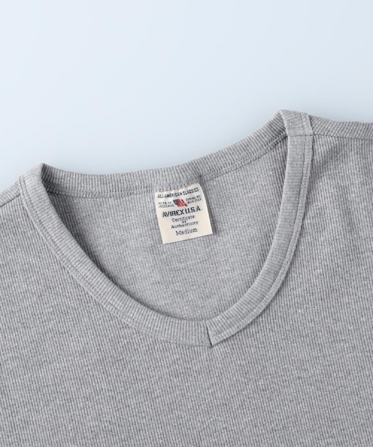ライトオン(Right-on)のAVIREX(アビレックス)テレコVネック長袖Tシャツ5