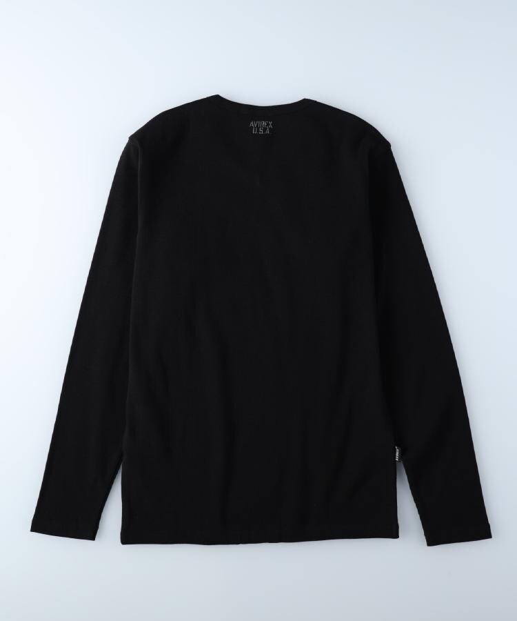 ライトオン(Right-on)のAVIREX(アビレックス)ワッフルＶネック長袖Tシャツ2