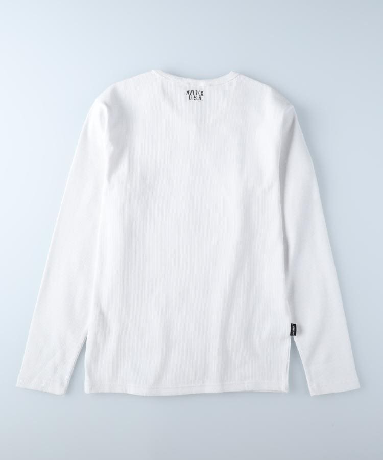 ライトオン(Right-on)のAVIREX(アビレックス)ワッフルＶネック長袖Tシャツ10
