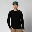 ライトオン(Right-on)のAVIREX(アビレックス)ワッフルクルーネック長袖Tシャツ ブラック(0099)