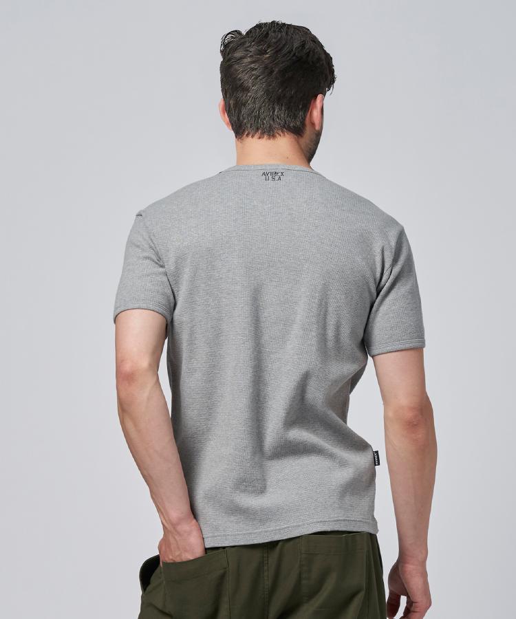 ライトオン(Right-on)のAVIREX(アビレックス)ミニワッフルＶネックＴシャツ5