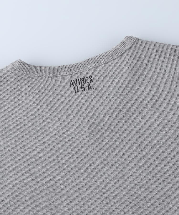 ライトオン(Right-on)のAVIREX(アビレックス)ミニワッフルＶネックＴシャツ11