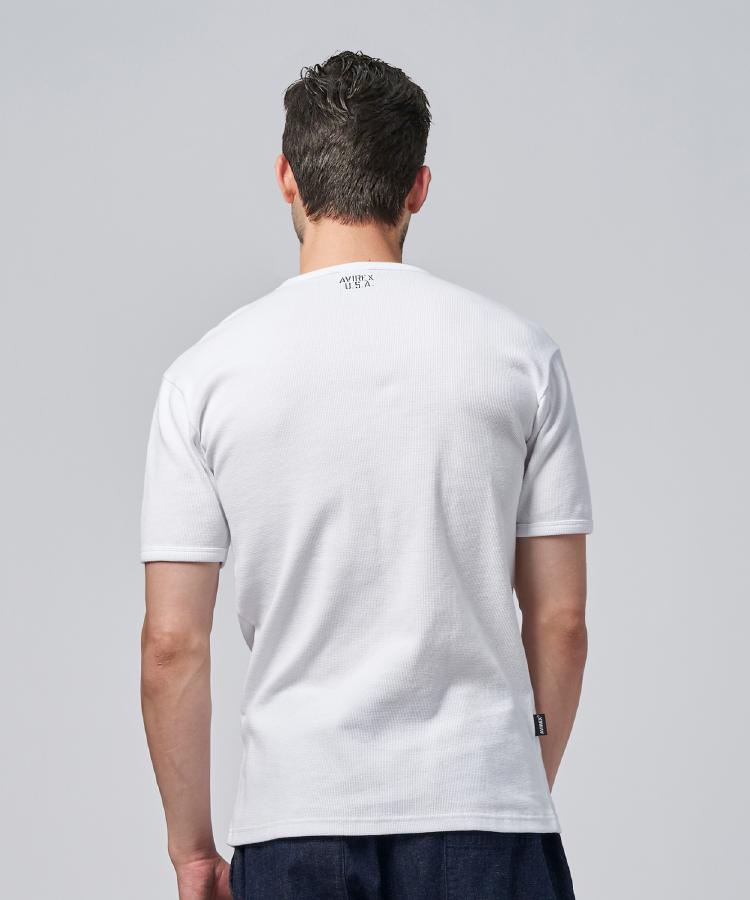 ライトオン(Right-on)のAVIREX(アビレックス)ミニワッフルＶネックＴシャツ13