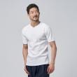 ライトオン(Right-on)のAVIREX(アビレックス)ミニワッフルＶネックＴシャツ ホワイト(0090)