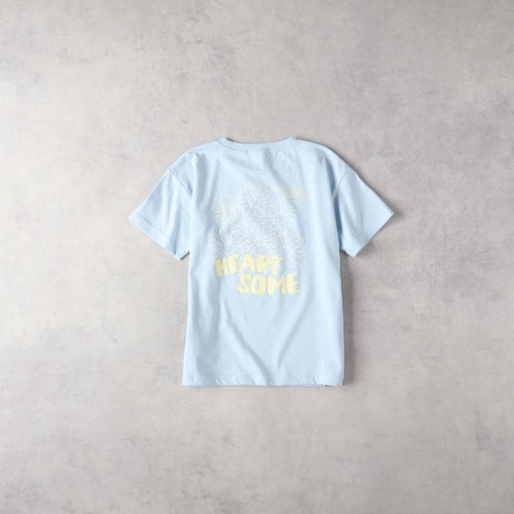 ライトオン(Right-on)のVIVIAN BLUE(ヴィヴィアンブルー)フラワーグラフィックＴシャツ Ｔシャツ