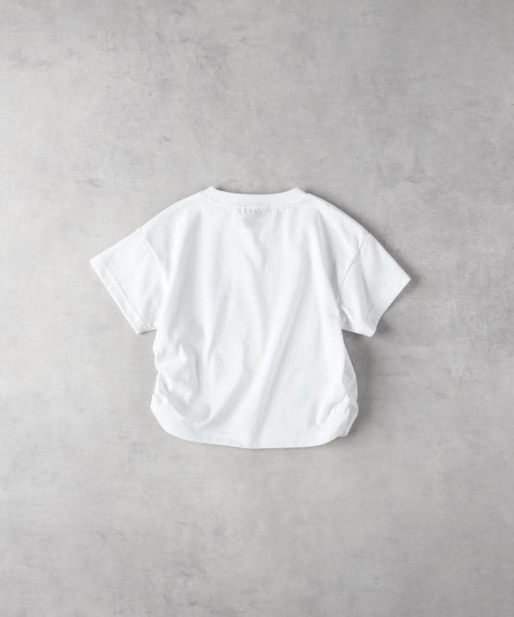 ライトオン(Right-on)のVIVIAN BLUE(ヴィヴィアンブルー)ラメ付サイドシャーリング短丈Ｔシャツ3