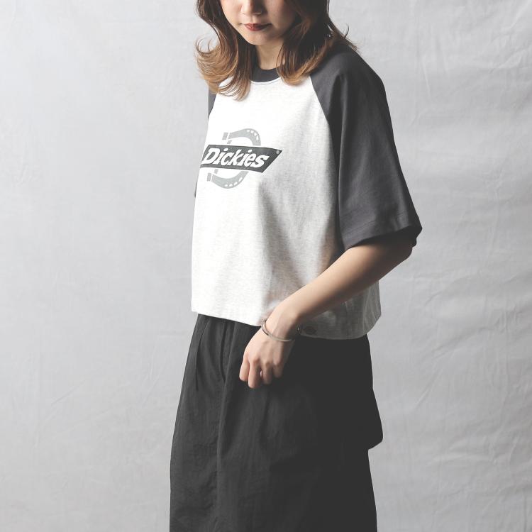 ライトオン(Right-on)のDickies(ディッキーズ)プリントラグランＴシャツ Ｔシャツ