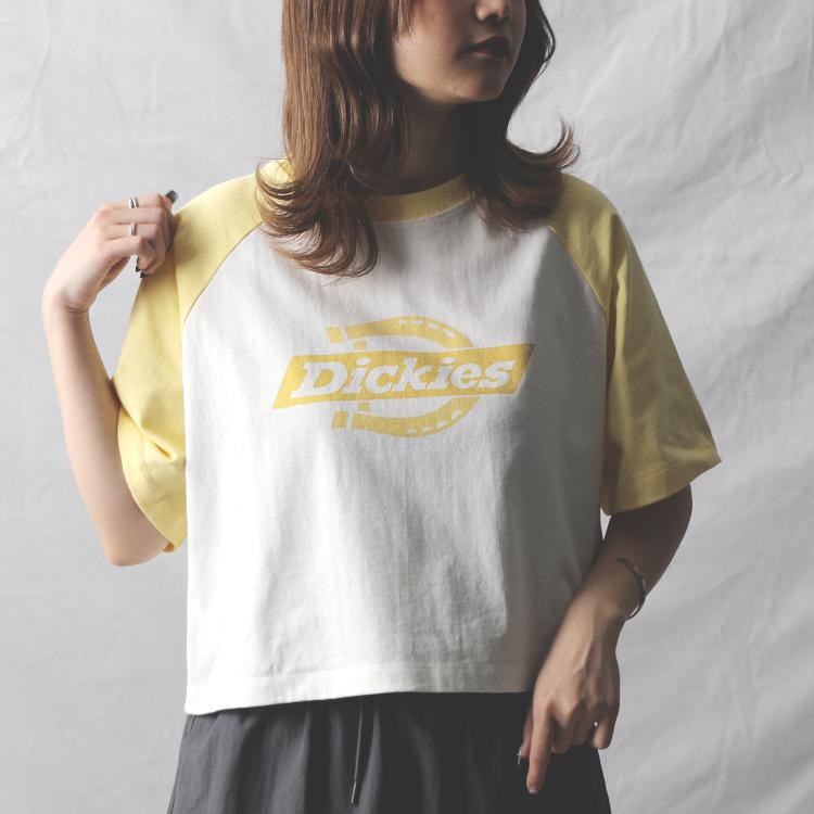 ライトオン(Right-on)のDickies(ディッキーズ)プリントラグランＴシャツ Ｔシャツ