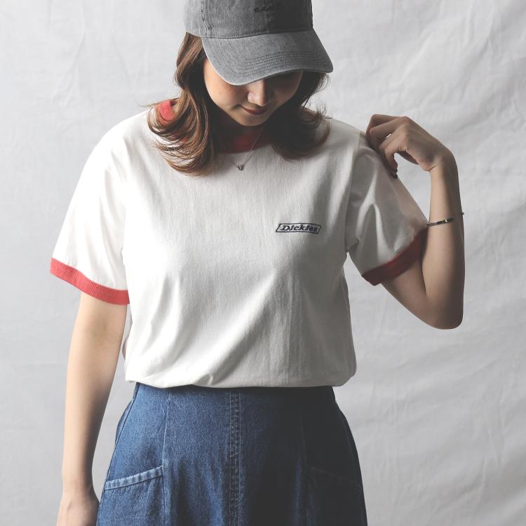 ライトオン(Right-on)のDickies(ディッキーズ)ワンポイントリンガーＴシャツ Ｔシャツ