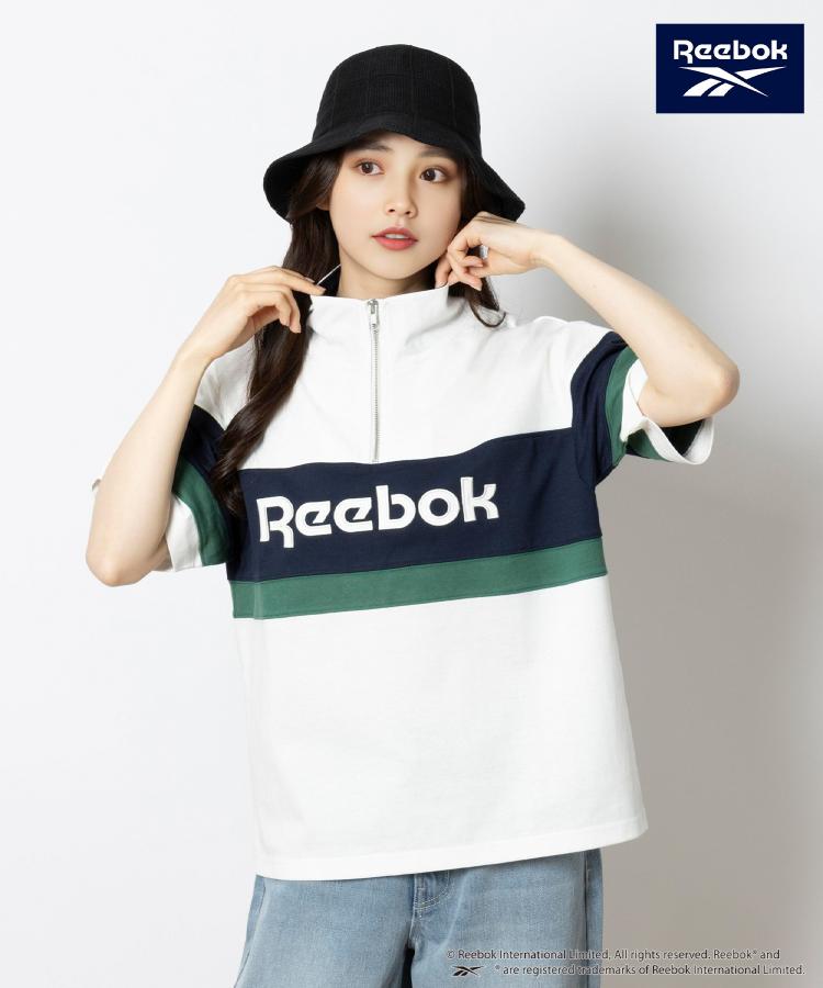 ライトオン(Right-on)のReebok(リーボック)ハーフジップTシャツ ホワイト(0090)