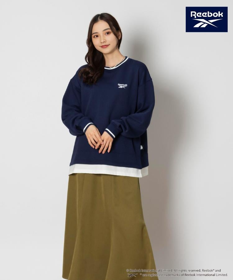 Reebok(リーボック)レイヤードクルースウェット(スウェット Reebok(リーボック)レイヤードクルースウェット(スウェット