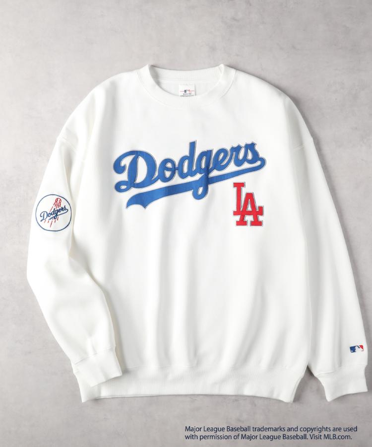 ライトオン(Right-on)のMLB(エムエルビー)チームワッペンクルースウェット ホワイト(0090)