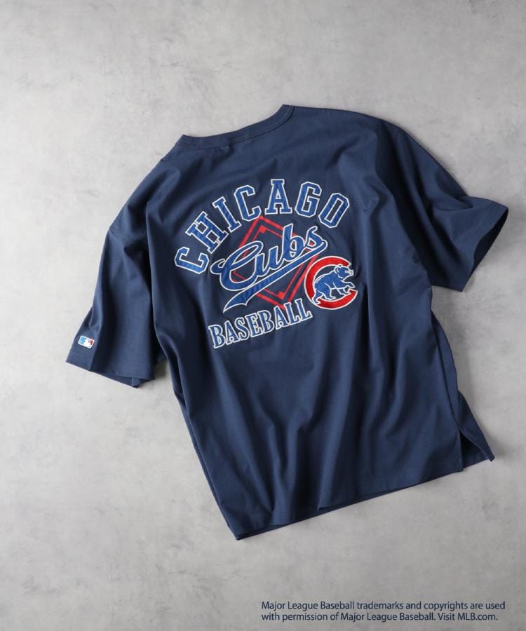 ライトオン(Right-on)のMLB(エムエルビー)【Right-on別注】ワッペンプリントTシャツ ロイヤルブルー(0017)