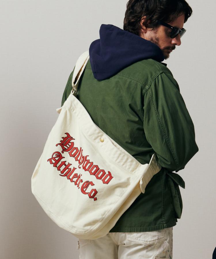 ライトオン(Right-on)のHollywood athletic co(ハリウッドアスレチックカンパニー)ニュースペーパーバッグ キナリ(0071)