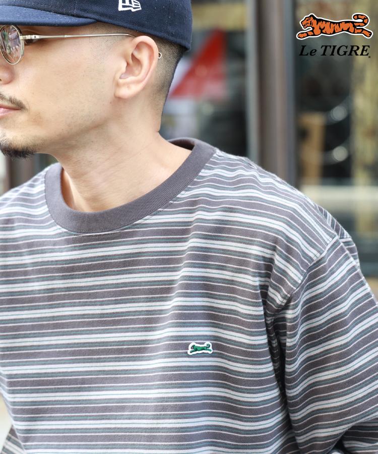 ライトオン(Right-on)のLe TIGRE(ルティグレ)ワンポイントマルチボーダー長袖Ｔシャツ1