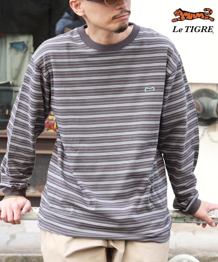 ライトオン(Right-on)のLe TIGRE(ルティグレ)ワンポイントマルチボーダー長袖Ｔシャツ2
