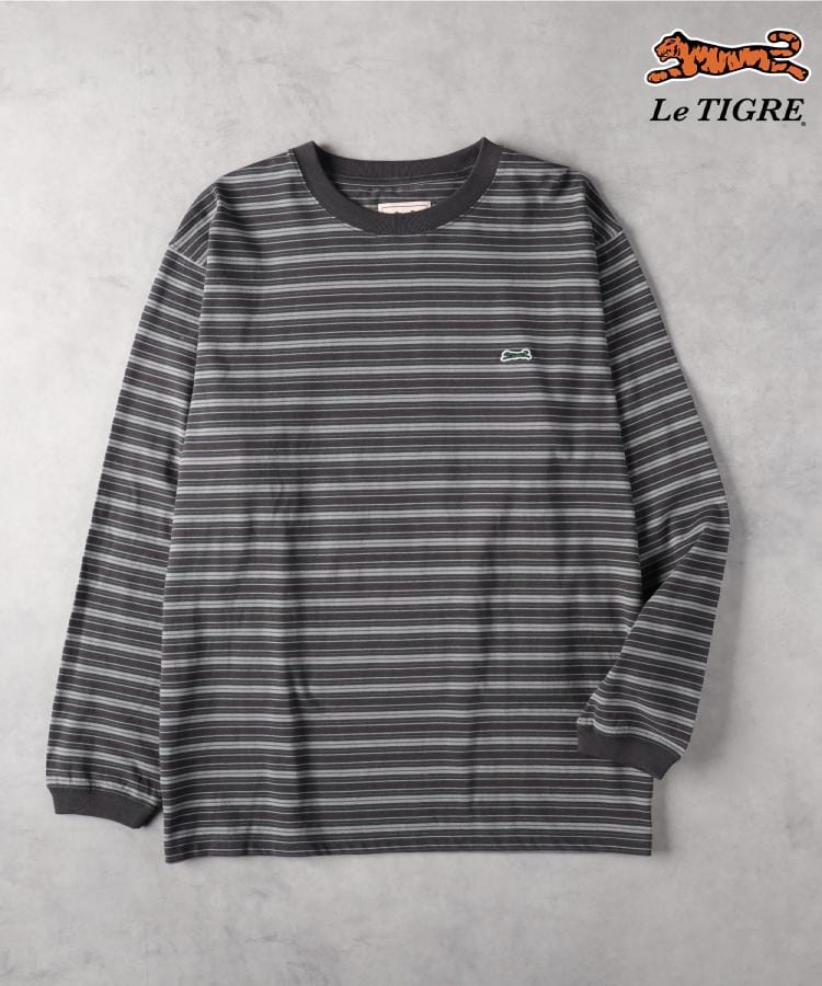 ライトオン(Right-on)のLe TIGRE(ルティグレ)ワンポイントマルチボーダー長袖Ｔシャツ4