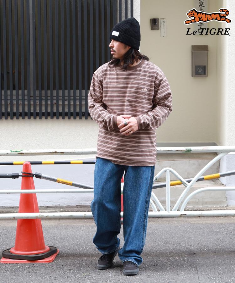 ライトオン(Right-on)のLe TIGRE(ルティグレ)ワンポイントマルチボーダー長袖Ｔシャツ7