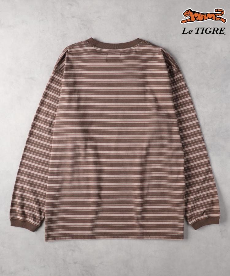 ライトオン(Right-on)のLe TIGRE(ルティグレ)ワンポイントマルチボーダー長袖Ｔシャツ9