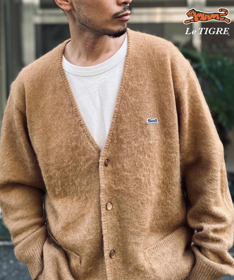 ライトオン(Right-on)のLe TIGRE(ルティグレ)刺繍カーディガン ベージュ(0075)