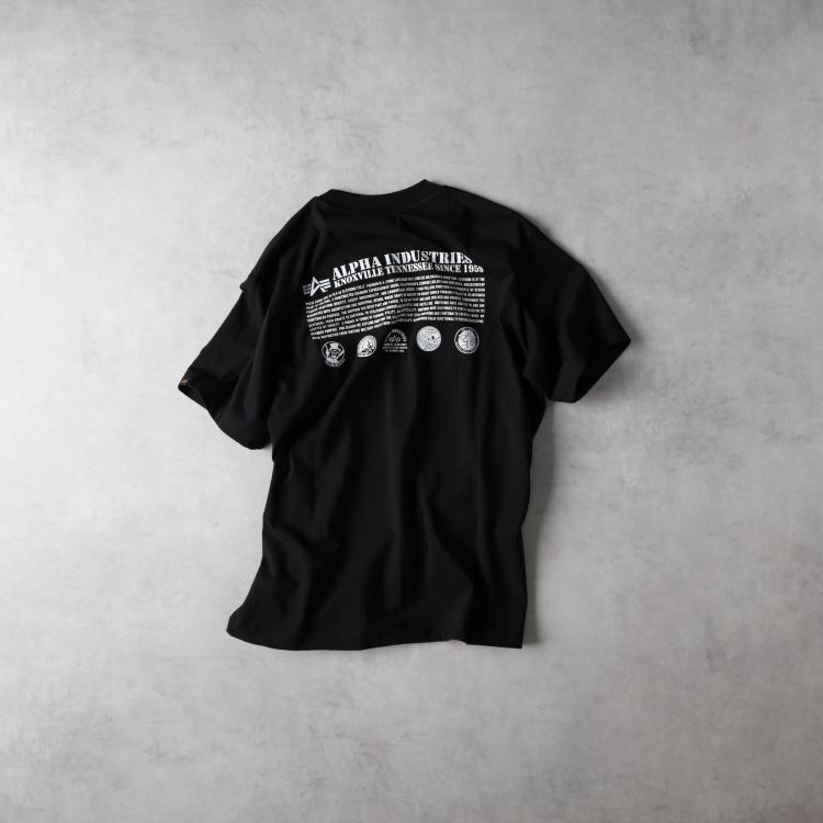 ライトオン(Right-on)のALPHA(アルファ)バックプリントＴシャツ Ｔシャツ
